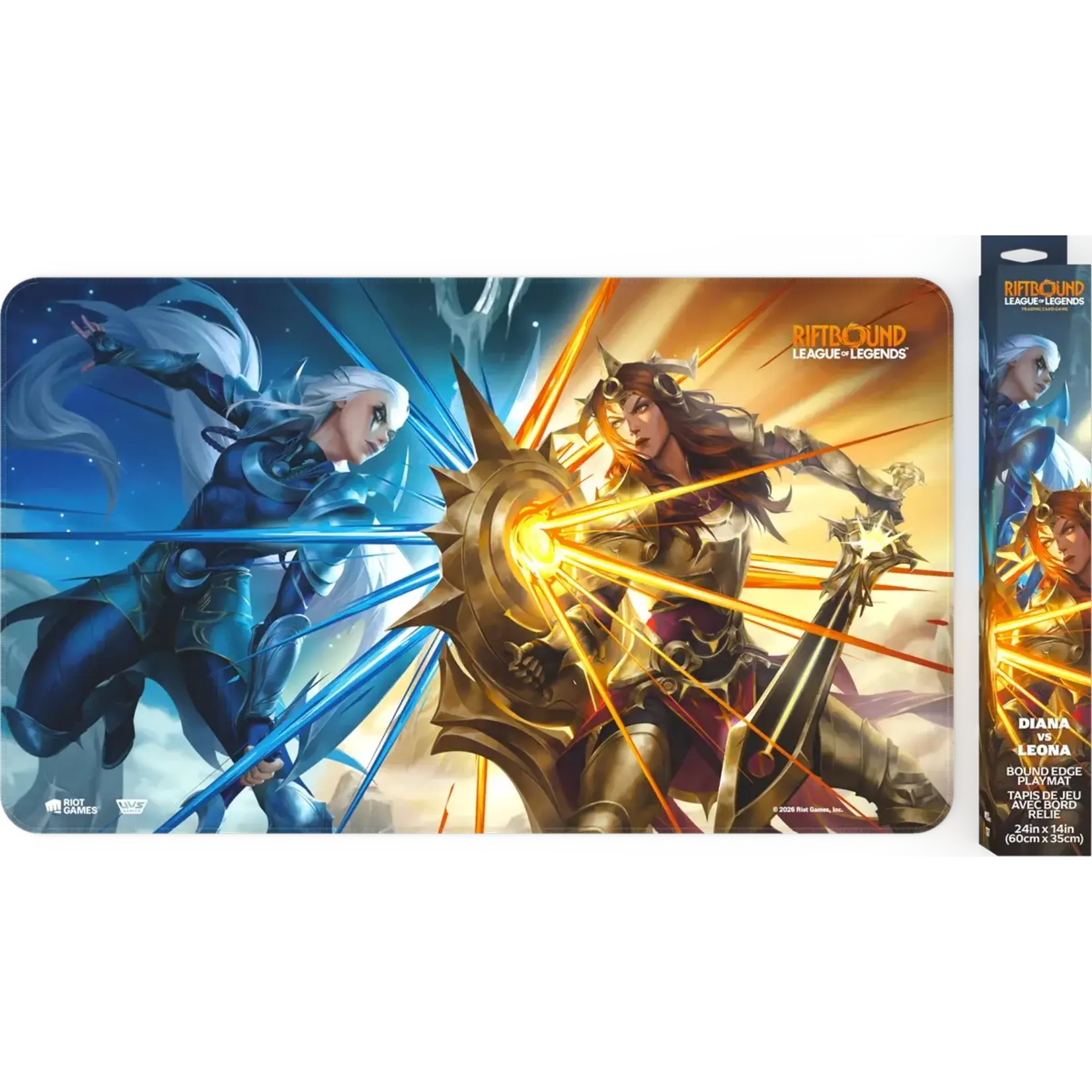 UVS GAMES RIFTBOUND TCG: LEAGUE OF LEGENDS: SET 4 VENDETTA PLAYMAT DIANA VS LEONA