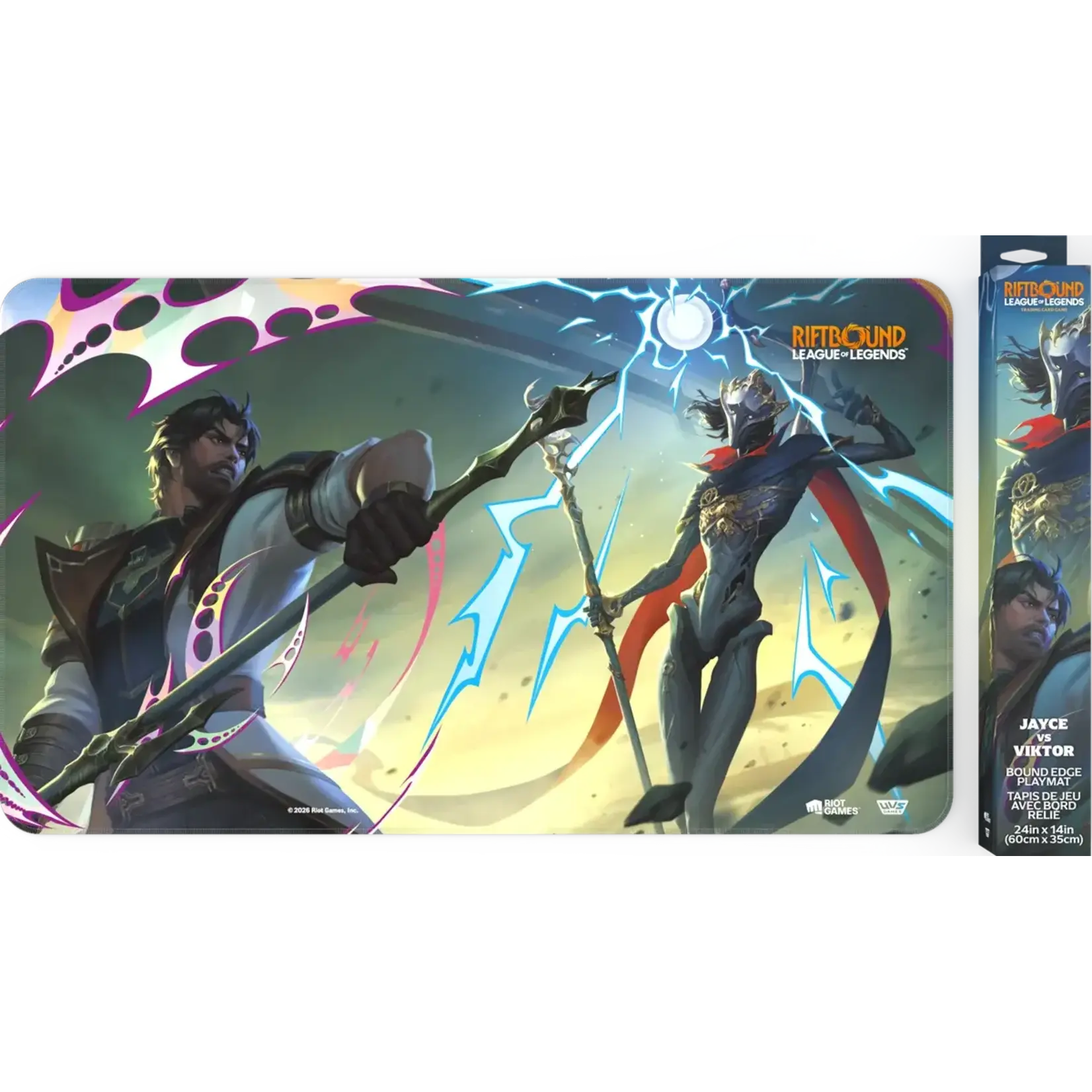 UVS GAMES RIFTBOUND TCG: LEAGUE OF LEGENDS: SET 4 VENDETTA PLAYMAT JAYCE VS VIKTOR