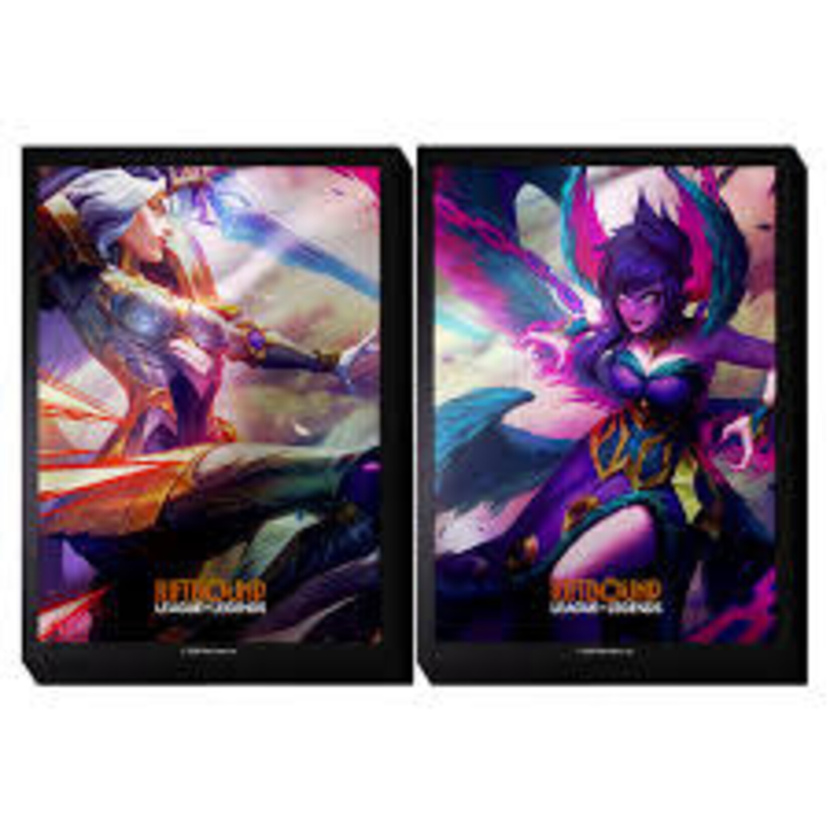 RIFTBOUND TCG: LEAGUE OF LEGENDS: SET 4 VENDETTA SLEEVES  KAYLE VS MORGANA