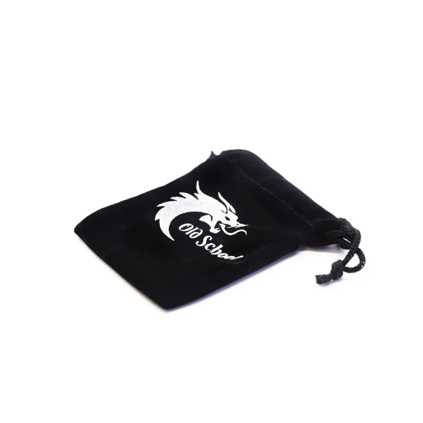 Old School Dice: Small Velvet RPG DnD Dice Bag w/ Logo
