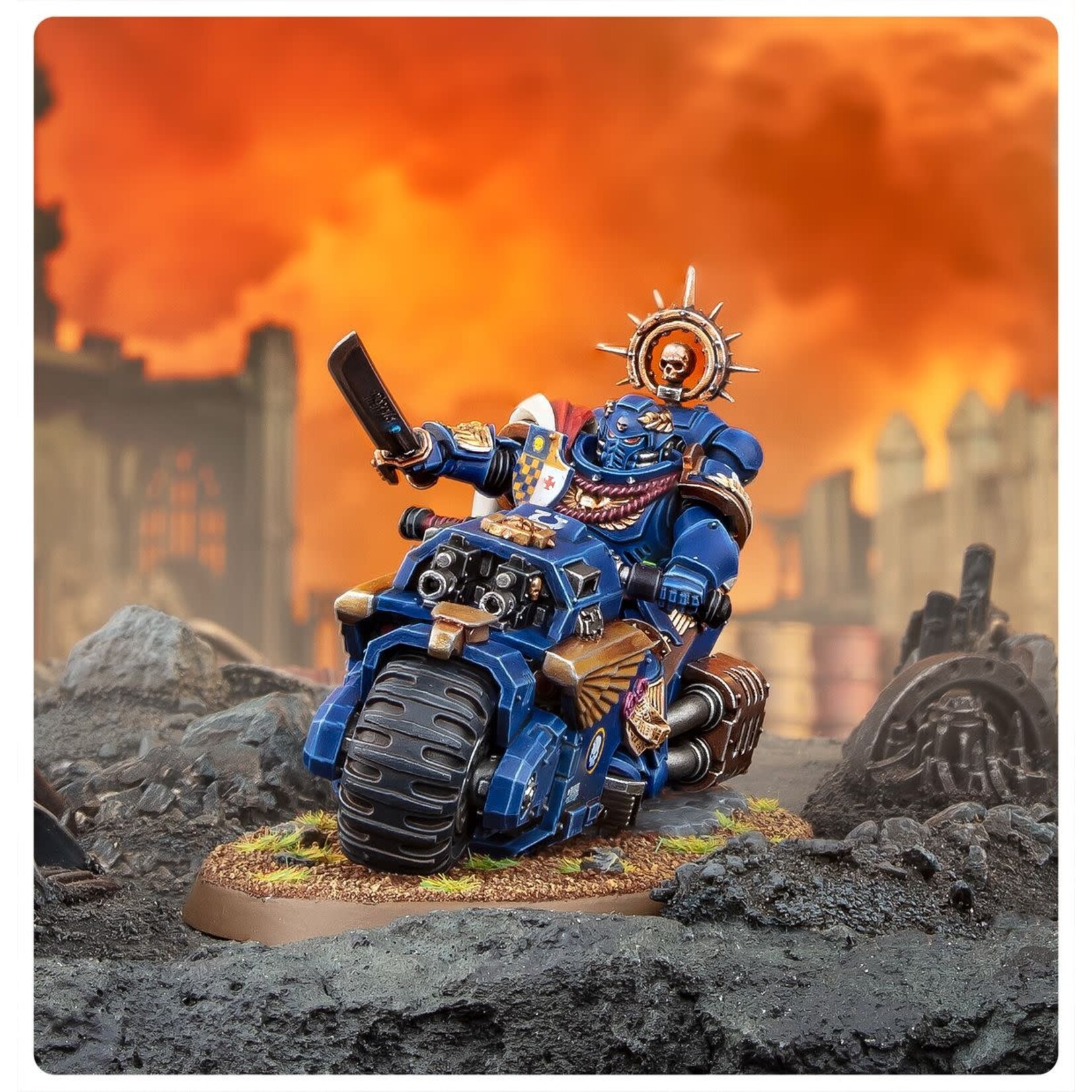 Games Workshop Space Marines: Captain On Bike