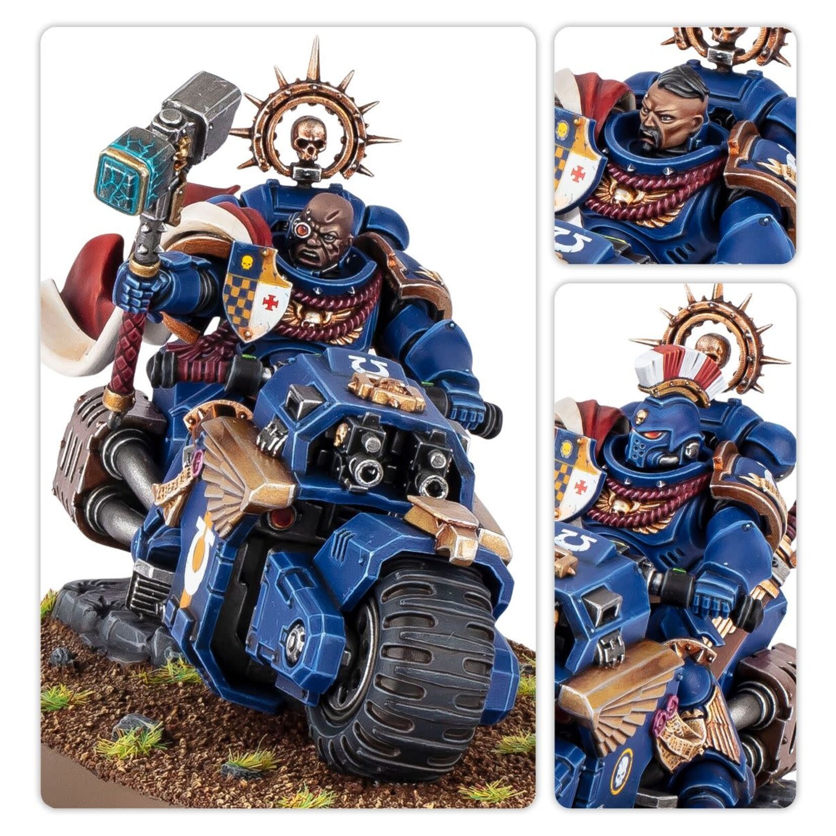 Games Workshop Space Marines: Captain On Bike