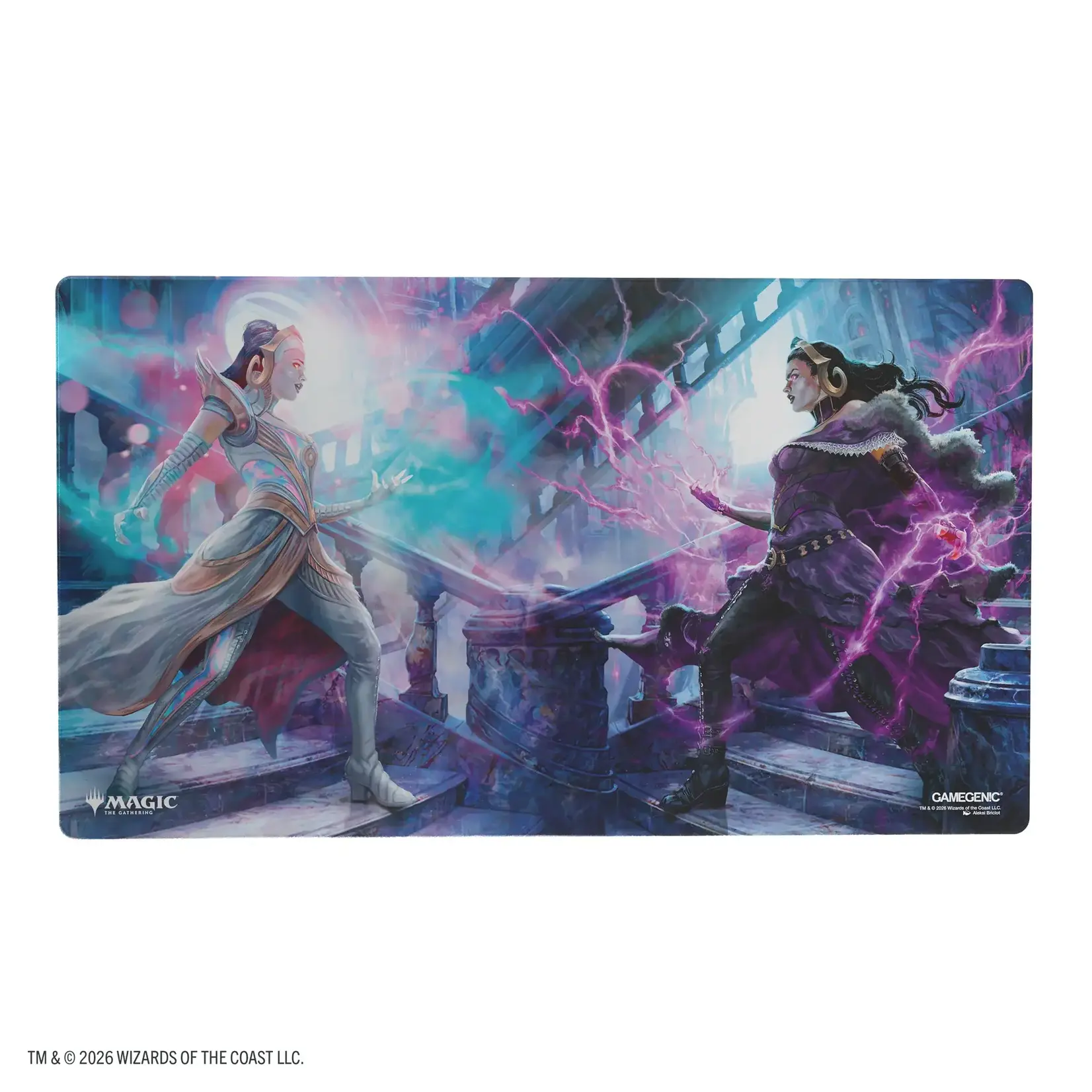Magic: The Gathering | Reality Fracture Shiny Playmat - Liliana, Devoted Healer/Liliana, Callous Nec
