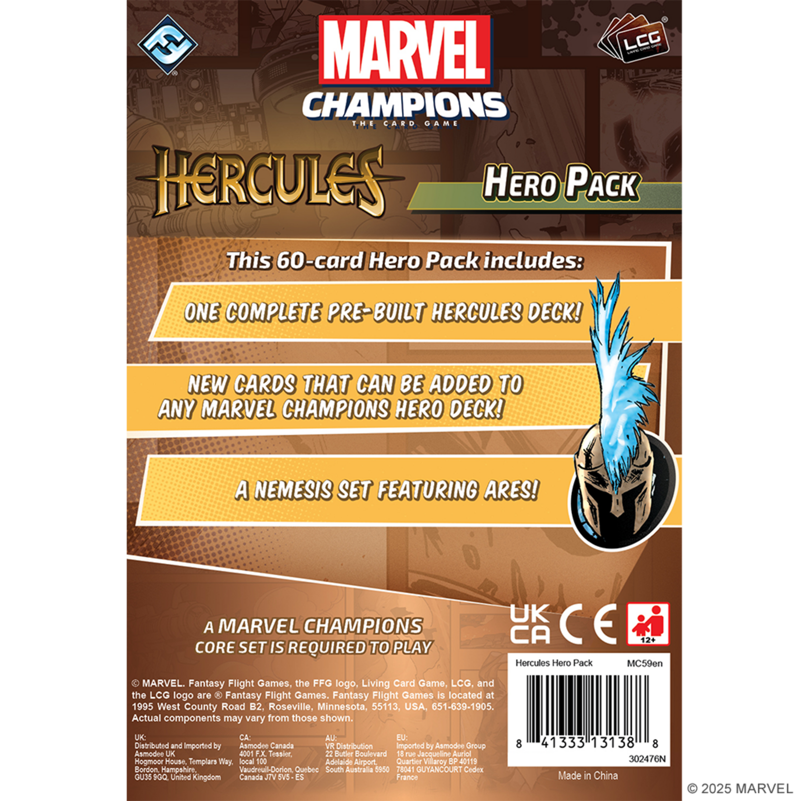 Fantasy Flight Games Marvel Champions: The Card Game - Hercules Hero Pack