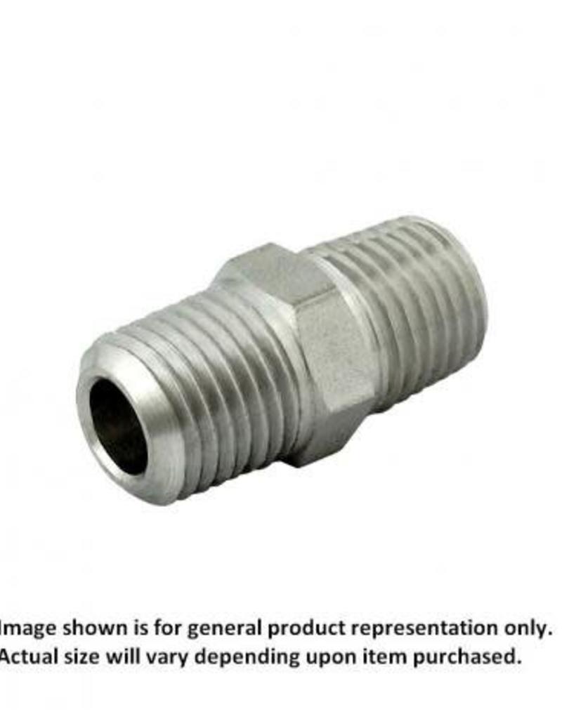 Hex Nipple - 1/4" MPT x 1/4" MPT