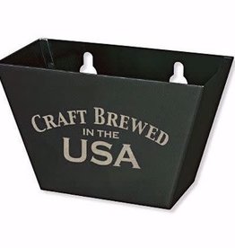 Bottle Opener Cap Catcher- Black Aluminum with Craft Brewed in the USA