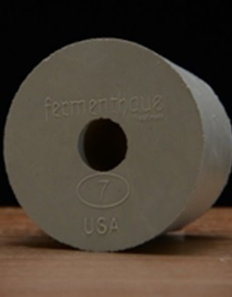 #7 Drilled Rubber Stopper / Bung