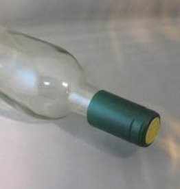PVC Wine Bottle Shrink Capsules Metallic Green (pkg 30)