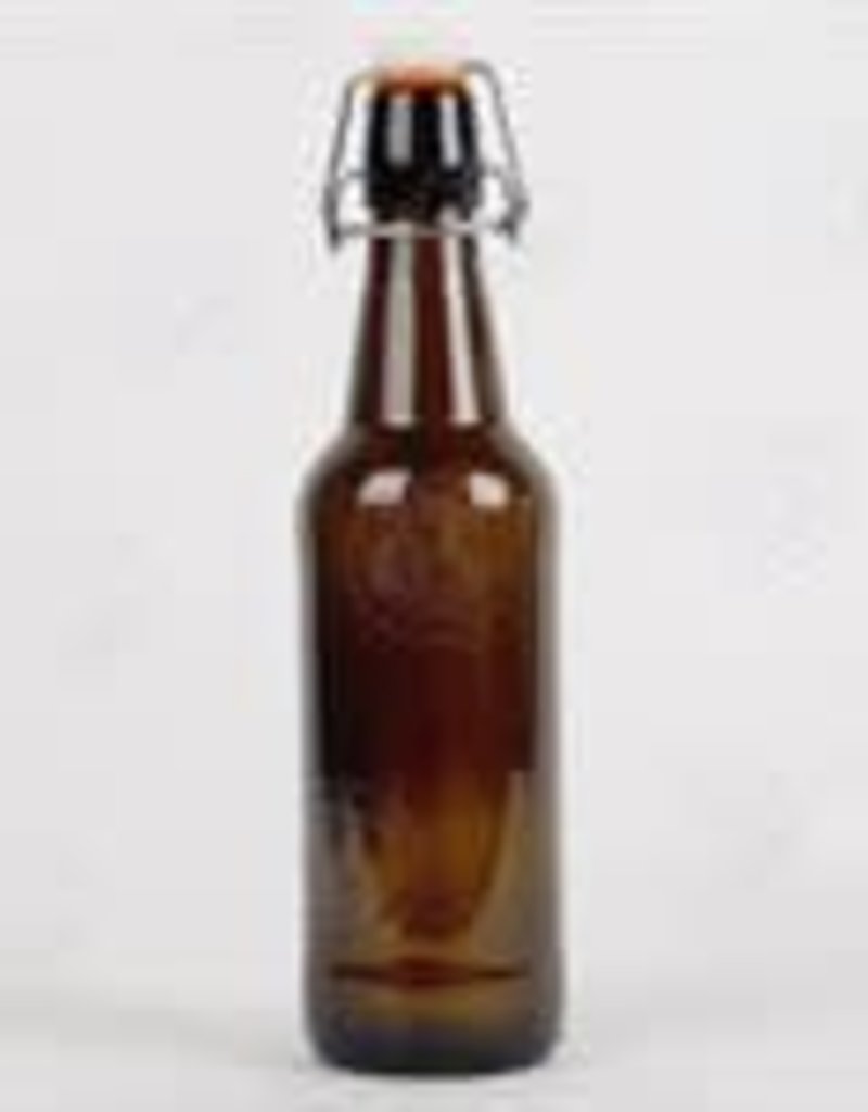 500 ml (500ml) Amber Flip Top Bottles - Case/12