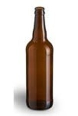 22 oz Bomber Amber Beer Bottles - Case/12