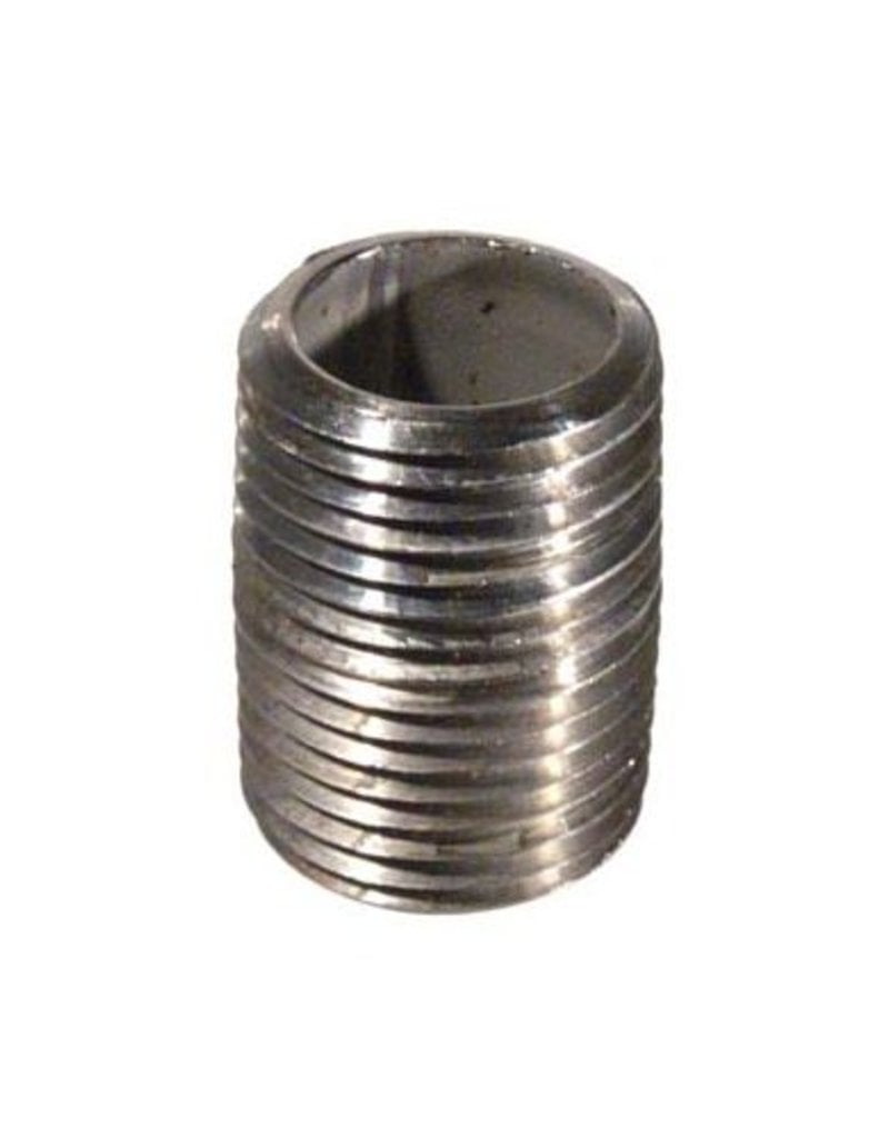 1/2" MPT Close Stainless Steel Nipple