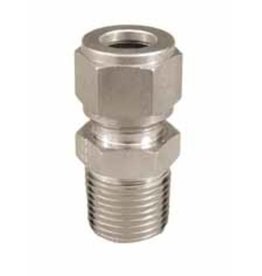 Stainless Fitting - 1/2" Compression x 1/2" MPT