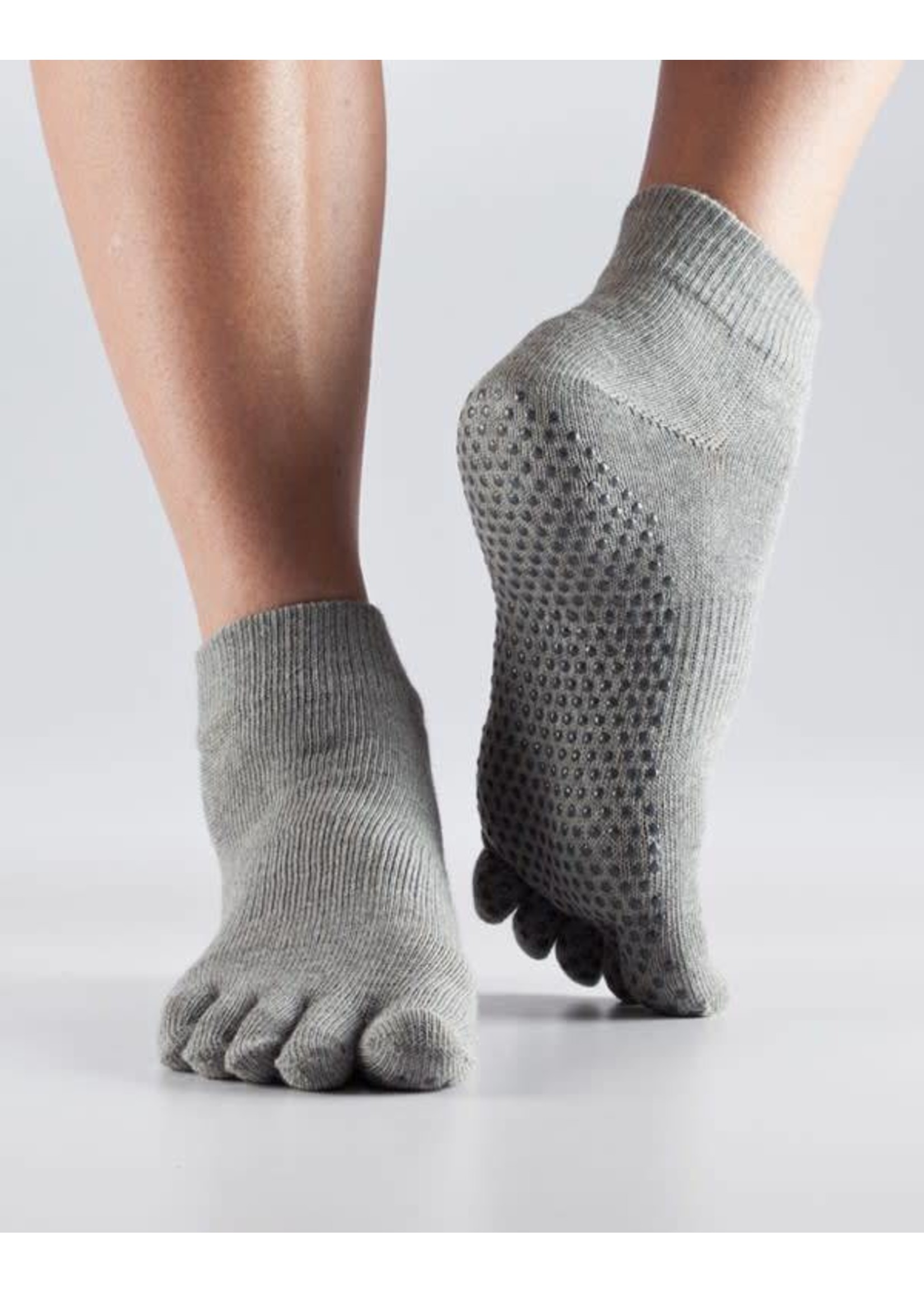 ToeSox Bas antidéparant avec orteils - ToeSox Full Toe Grip Ankle