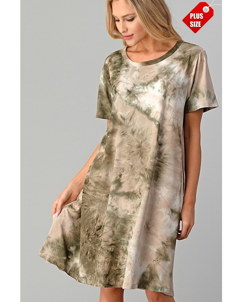 short sleeve swing dress