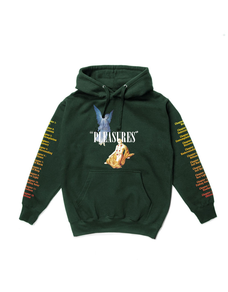 pleasures hoodie green