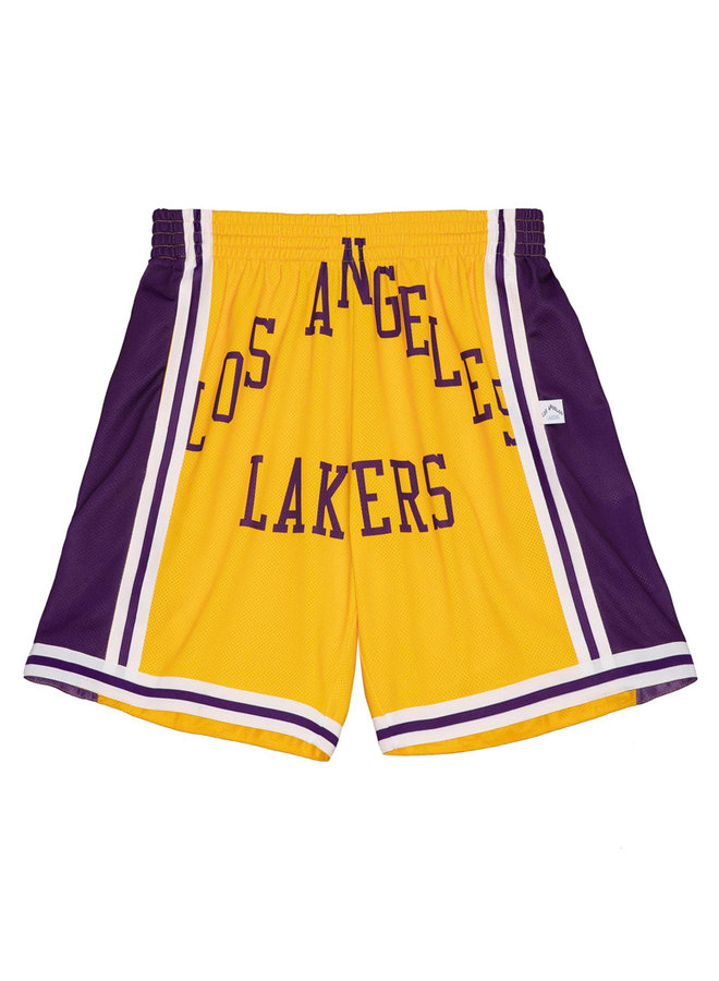 big face lakers shorts