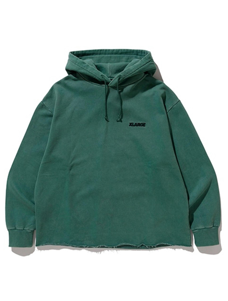 cut off pullover hoodie