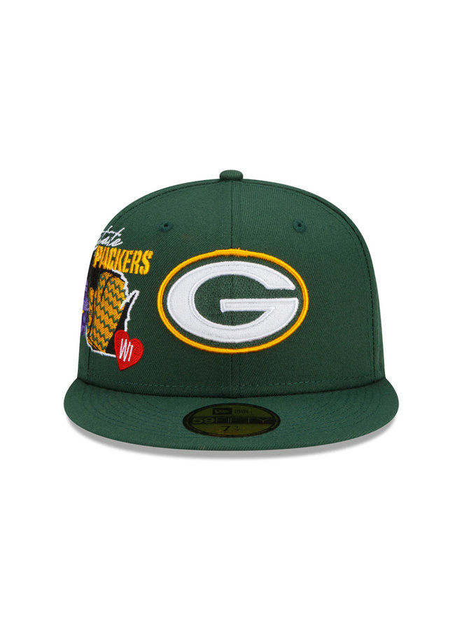 NFL City Cluster Green Bay 59 Fifty Fitted