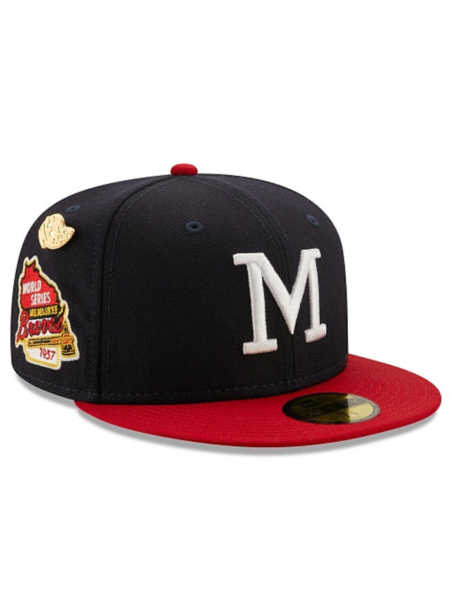 Milwaukee Braves 1957 Logo History 59FIFTY Fitted