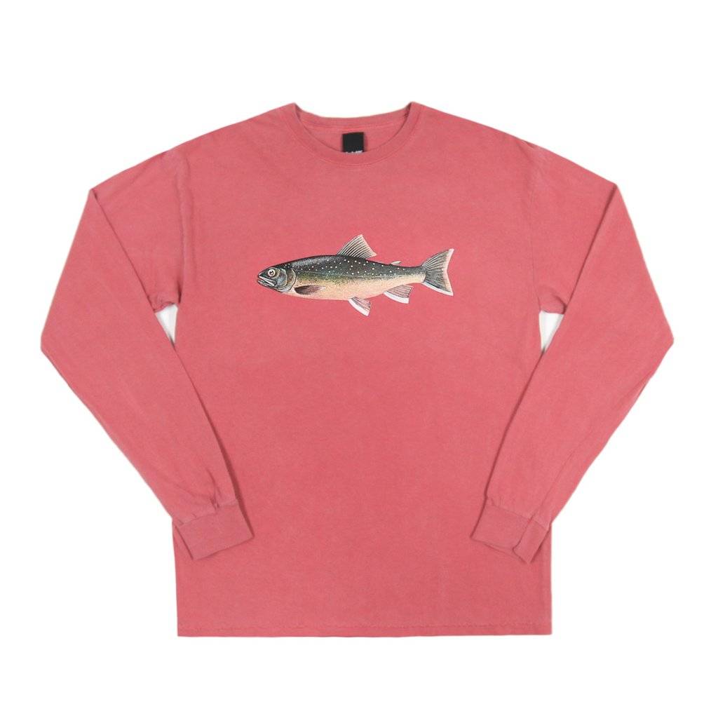 ONLY NY Brook Trout L/S T-Shirt - Red - FOSTER