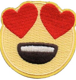 Advantage Emblem & Screen Prnt *Emoji Heart Eyes Fun Patch
