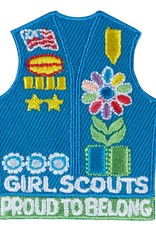 GIRL SCOUTS OF THE USA *Daisy Vest With Insignia Iron-On Fun Patch
