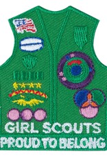 GIRL SCOUTS OF THE USA *Junior Vest With Insignia Iron-On Fun Patch