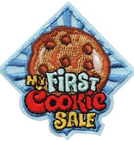 Advantage Emblem & Screen Prnt *My First Cookie Sale Blue Square Fun Patch
