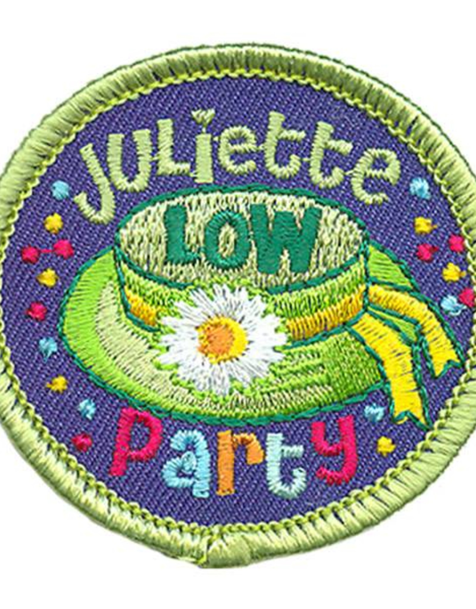 Advantage Emblem & Screen Prnt *Juliette Low Party Circle Fun Patch