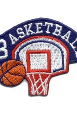 Advantage Emblem & Screen Prnt *Basketball Hoop & Backboard Fun Patch