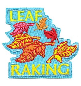 Advantage Emblem & Screen Prnt *Leaf Raking Fall Fun Patch