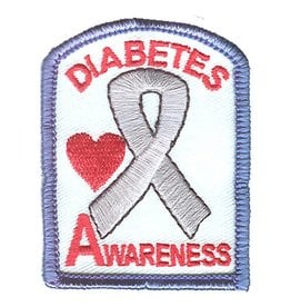 Advantage Emblem & Screen Prnt Diabetes Awareness Fun Patch