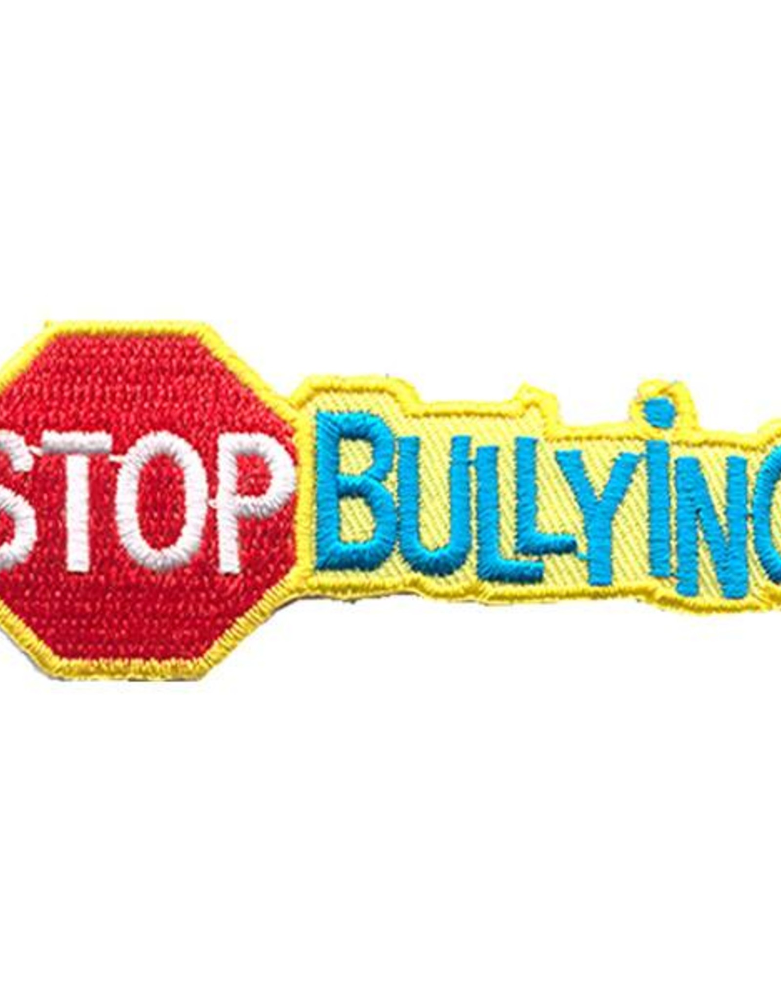 Advantage Emblem & Screen Prnt *Stop Bullying w/ Stop Sign Fun Patch