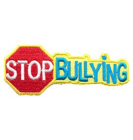 Advantage Emblem & Screen Prnt *Stop Bullying w/ Stop Sign Fun Patch