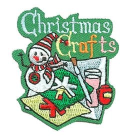 Advantage Emblem & Screen Prnt *Christmas Crafts (Snowman) Fun Patch