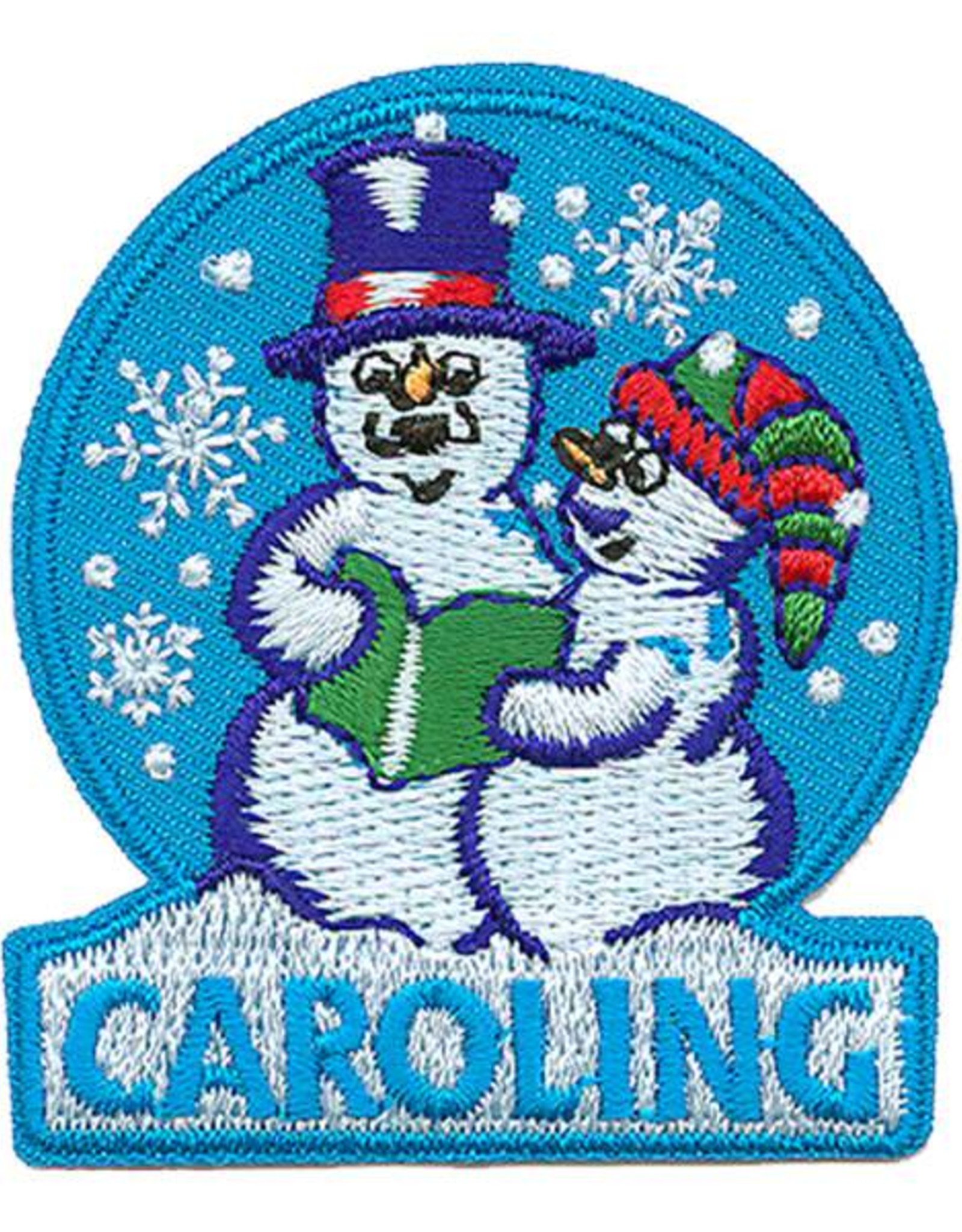 Advantage Emblem & Screen Prnt *Snowmen Christmas Caroling Fun Patch