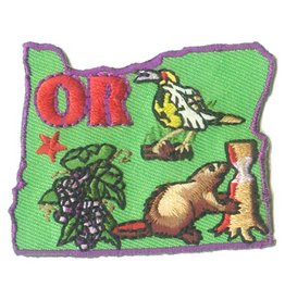 Advantage Emblem & Screen Prnt *State of Oregon Fun Patch