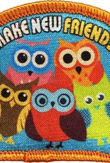 Advantage Emblem & Screen Prnt *Make New Friends Owls Fun Patch