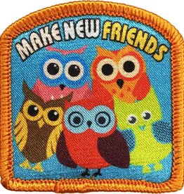 Advantage Emblem & Screen Prnt *Make New Friends Owls Fun Patch