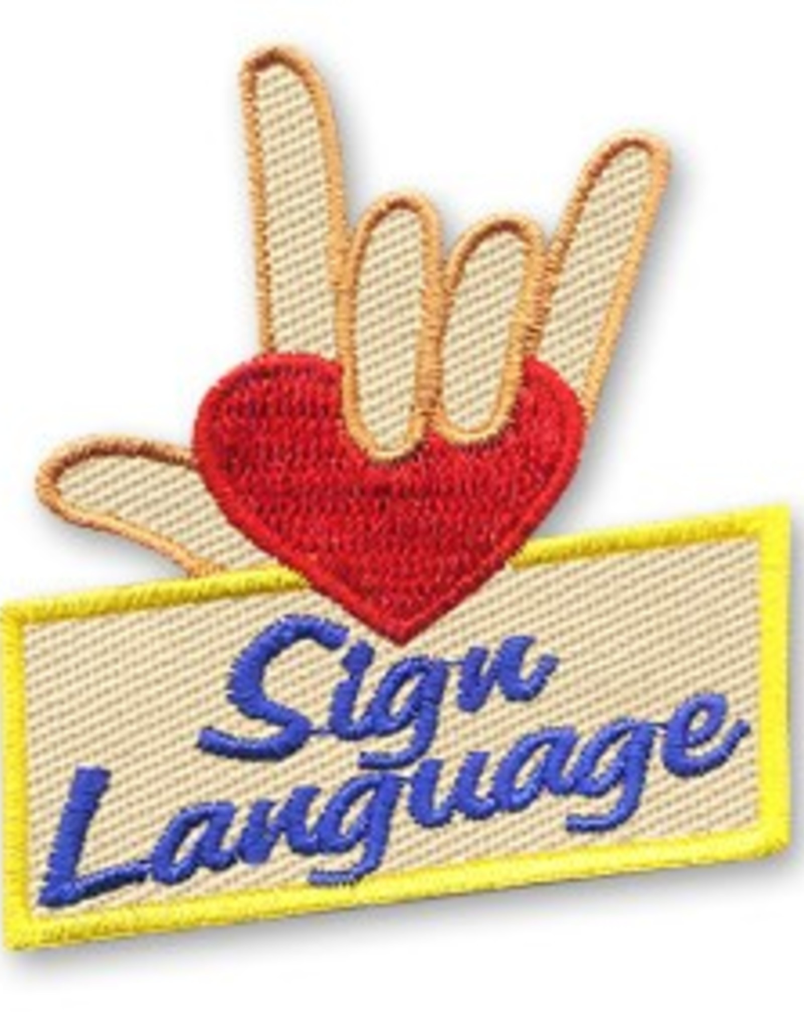 snappylogos Sign Language Fun Patch (3777)