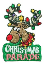 Advantage Emblem & Screen Prnt Christmas Parade w/ Reindeer Fun Patch