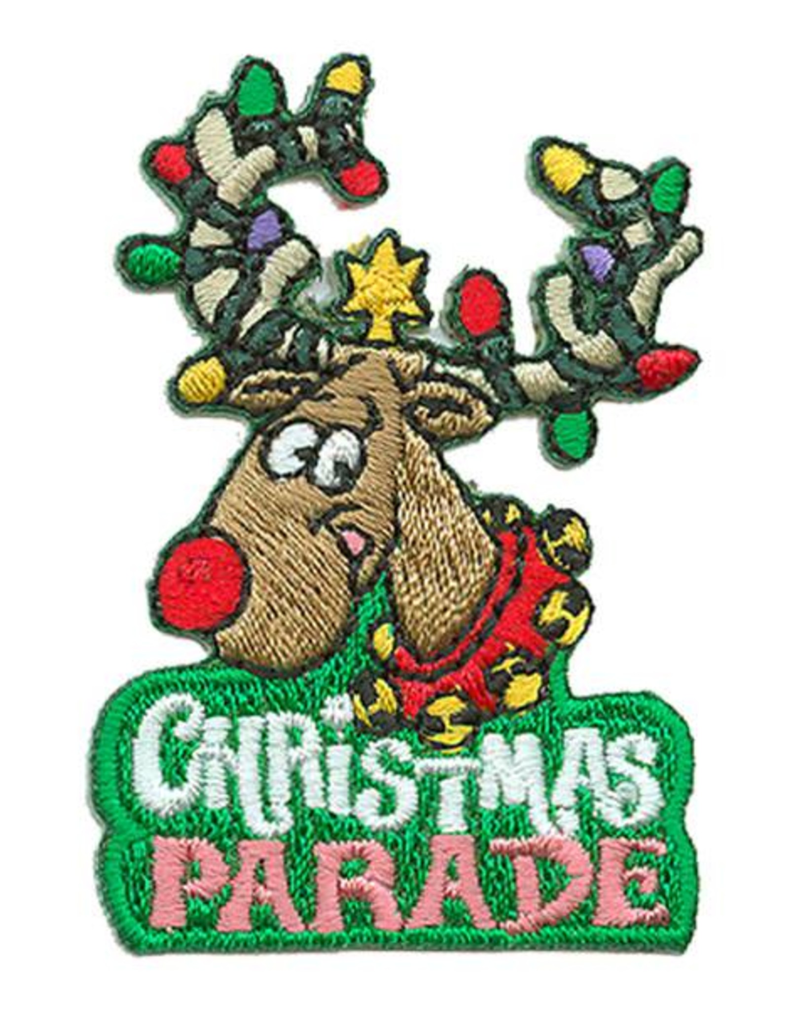 Advantage Emblem & Screen Prnt Christmas Parade w/ Reindeer Fun Patch