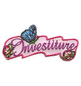 Advantage Emblem & Screen Prnt Investiture Pink Butterfly Fun Patch