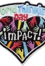 Advantage Emblem & Screen Prnt !World Thinking Day Impact Heart Fun Patch