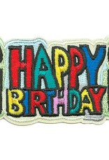 Advantage Emblem & Screen Prnt *Happy Birthday w/ Candles Fun Patch
