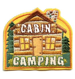 Advantage Emblem & Screen Prnt Cabin Camping Log Cabin Fun Patch