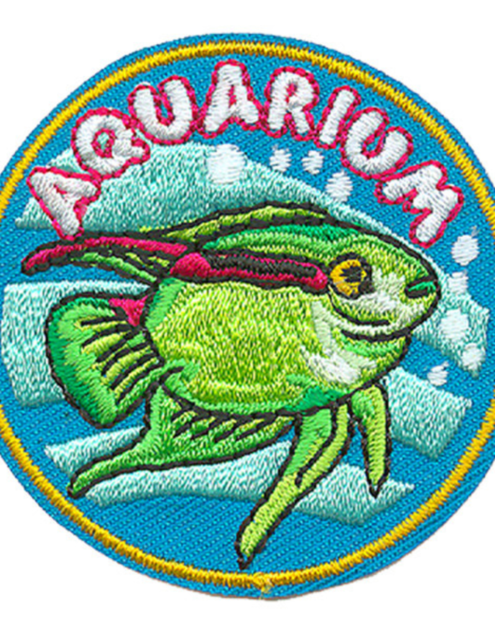 Advantage Emblem & Screen Prnt *Aquarium w/ Green Fish Fun Patch