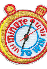 Advantage Emblem & Screen Prnt Minute to Win Stopwatch Fun Patch