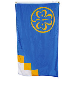 GIRL SCOUTS OF THE USA WAGGGS World Association Of Girl Guides & Girl Scouts 2X3 Flag