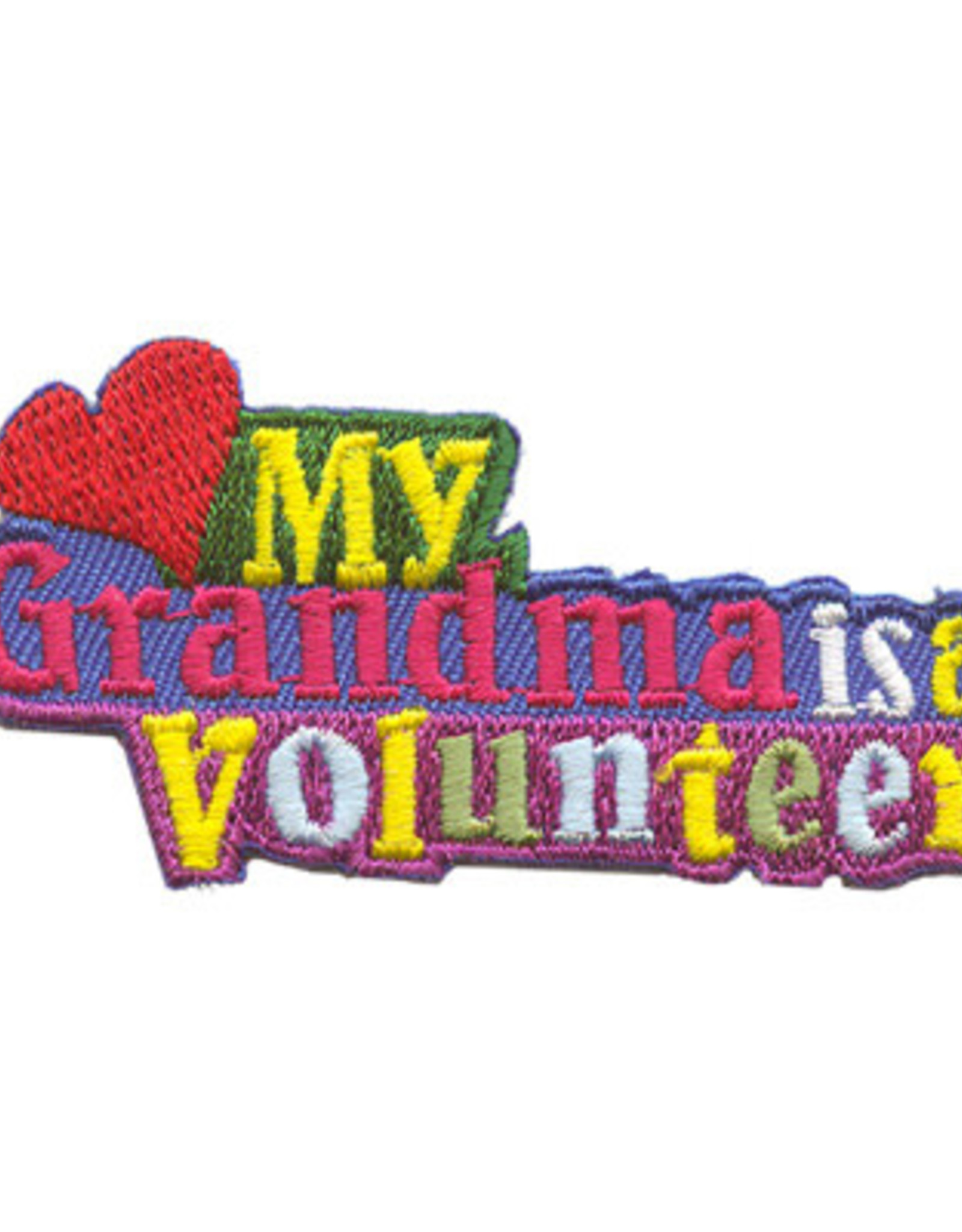 Advantage Emblem & Screen Prnt *My Grandma Is a Volunteer Fun Patch